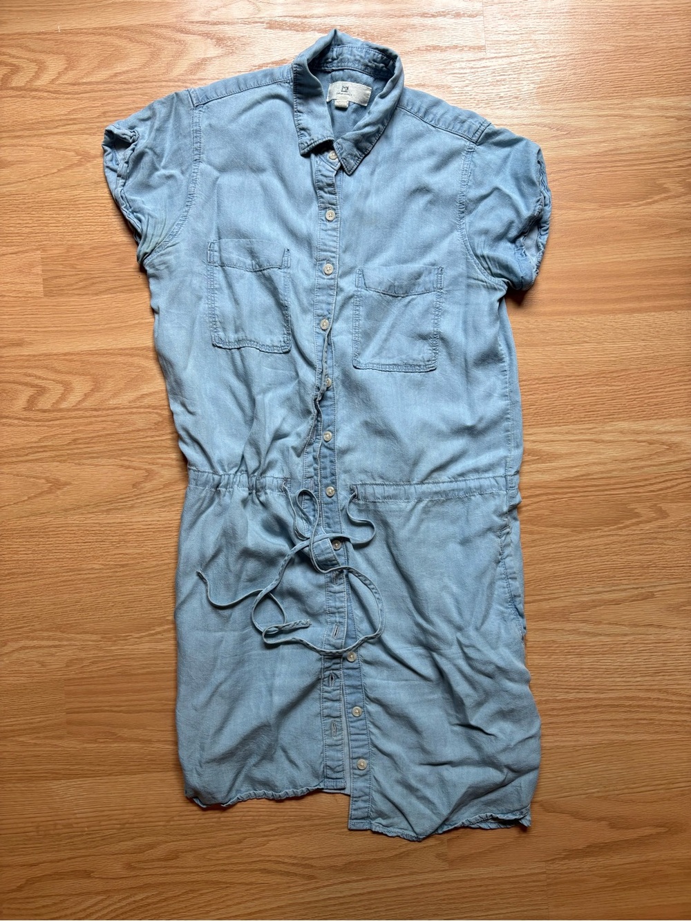 Womens Denim Tie Dress